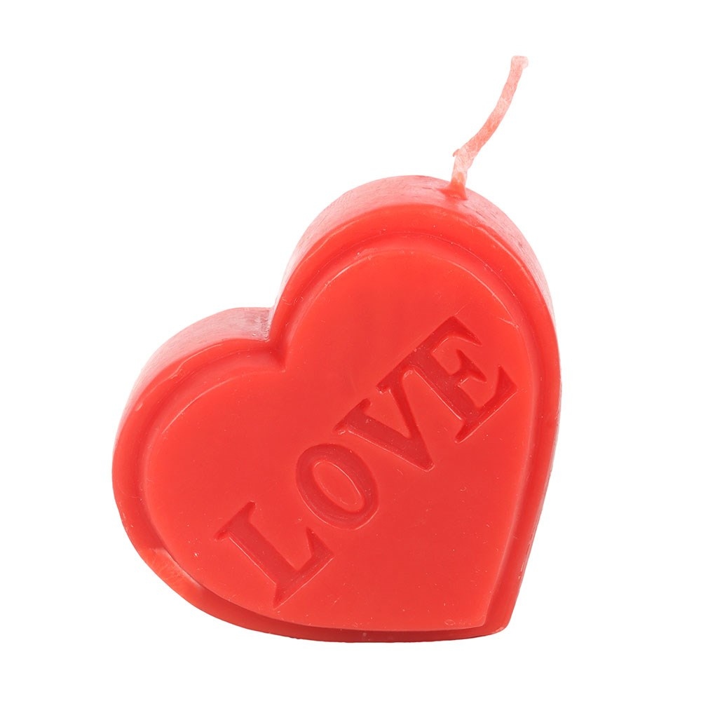 Something Different - Red Love Heart Shaped Valentine's Day Figure Candle - Red